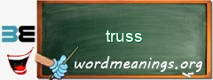 WordMeaning blackboard for truss